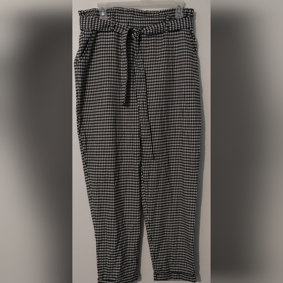 Black and White Houndstooth Trousers - Picture 2 of 4
